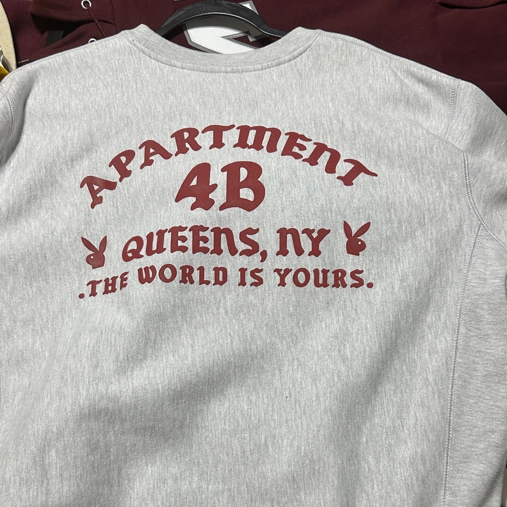 Gray Sweatshirt with Red Lettering - Picture 2 of 2